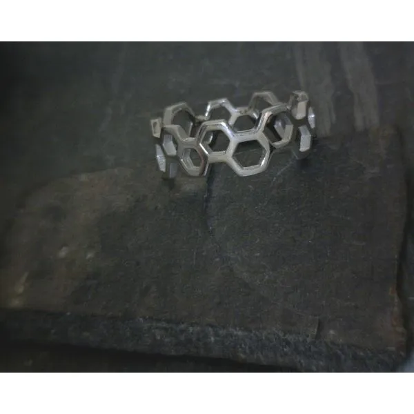 SS Honey Comb Ring Vulcan's Forge LLC KANSAS CITY, MO