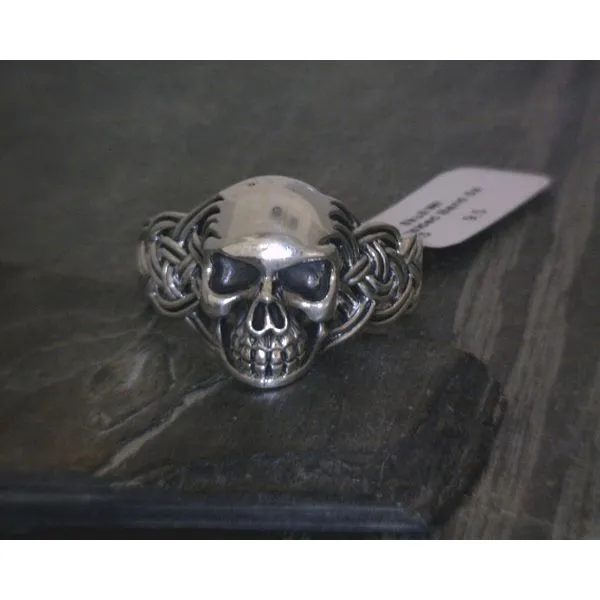 SS  Skull W/ Braided Band Vulcan's Forge LLC KANSAS CITY, MO