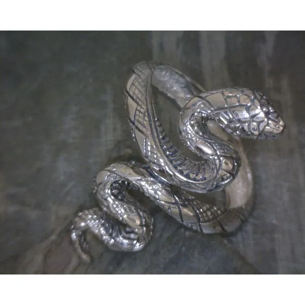 Sterling Silver Diamondback Snake Ring Vulcan's Forge LLC KANSAS CITY, MO