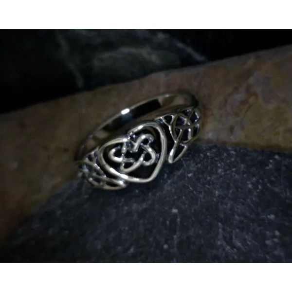 Sterling Celtic Heart Ring Vulcan's Forge LLC KANSAS CITY, MO