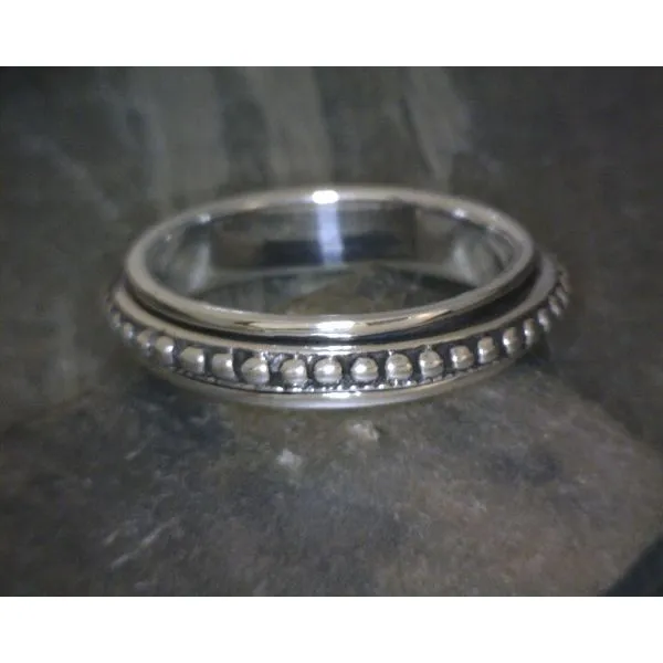 SS Bead Spinner Ring Vulcan's Forge LLC KANSAS CITY, MO