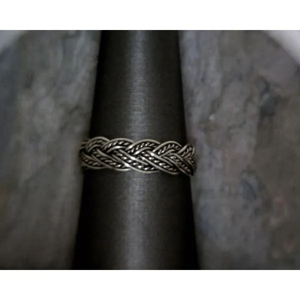 SS Three Strand Braided Ring Vulcan's Forge LLC KANSAS CITY, MO