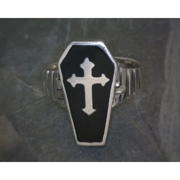 Sterling Silver Casket Ring Vulcan's Forge LLC Kansas City, MO