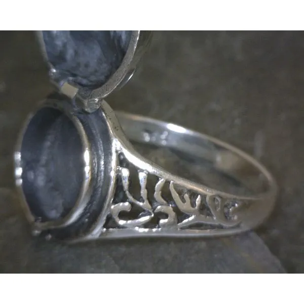 SS Moonface Poison Ring Image 2 Vulcan's Forge LLC KANSAS CITY, MO