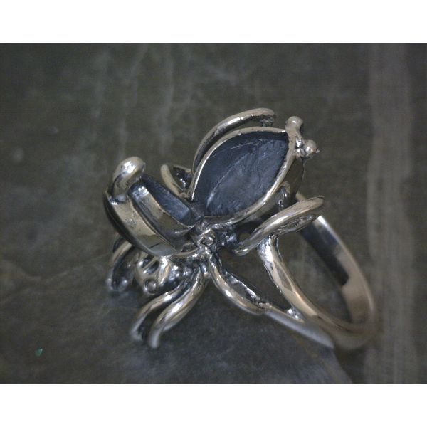 SS Spider Poison Ring Sz Image 2 Vulcan's Forge LLC KANSAS CITY, MO