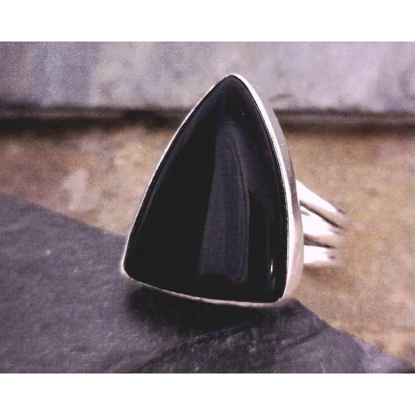 Sterling Triangular Black Tourmaline Vulcan's Forge LLC KANSAS CITY, MO