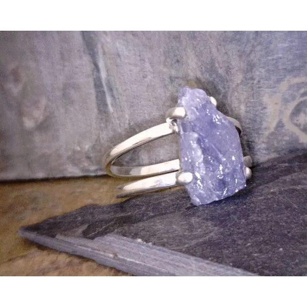 Sterling Dual Shank Rough Tanzanite Vulcan's Forge LLC Kansas City, MO