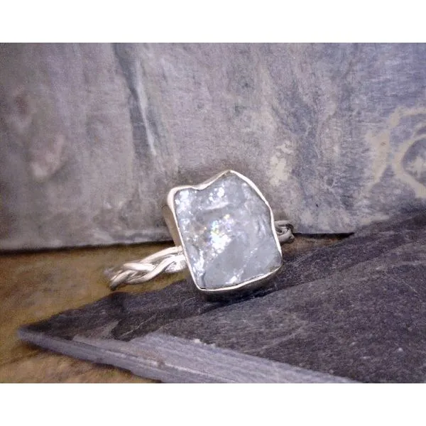 Sterling Braided Shank Raw Aquamarine Vulcan's Forge LLC KANSAS CITY, MO