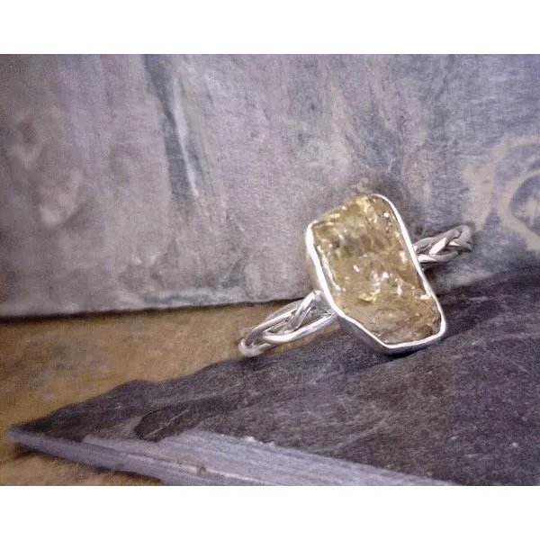 Sterling Braided Shank Raw Citrine Vulcan's Forge LLC KANSAS CITY, MO