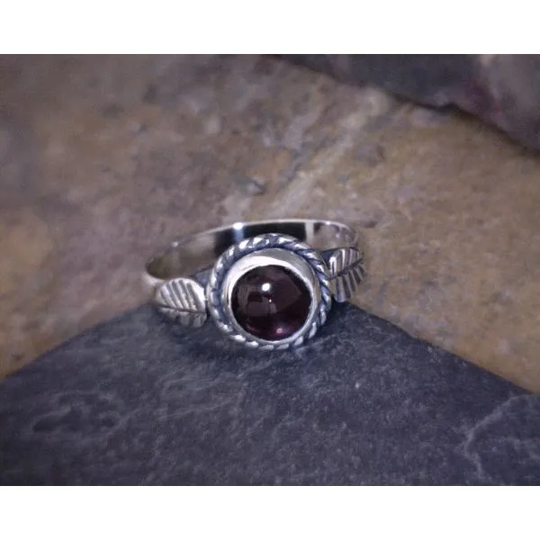 Silver Garnet Ring Vulcan's Forge LLC KANSAS CITY, MO