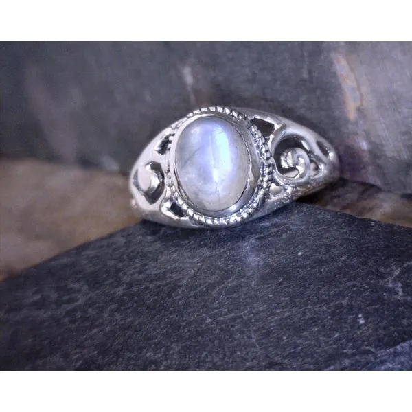 Sterling Silver Moonstone Ring Vulcan's Forge LLC KANSAS CITY, MO