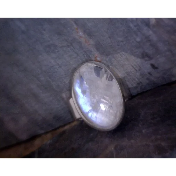 Sterling Silver Moonstone Ring Vulcan's Forge LLC Kansas City, MO