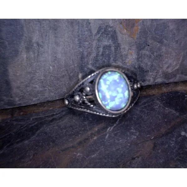 Sterling Silver Opal Ring Vulcan's Forge LLC KANSAS CITY, MO