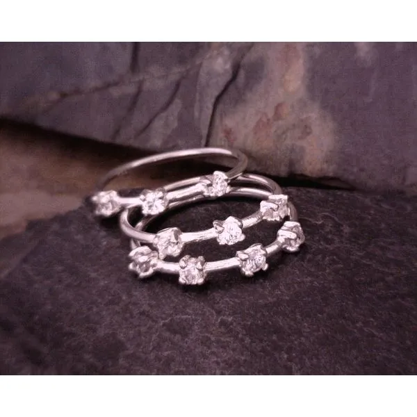 SS Tri-Band Cz  Stacking Ring Vulcan's Forge LLC Kansas City, MO