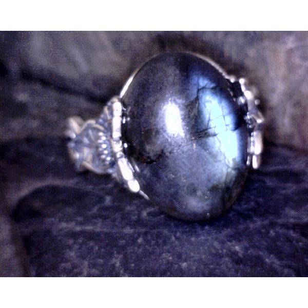 Sterling Silver Labradorite Ring Vulcan's Forge LLC Kansas City, MO
