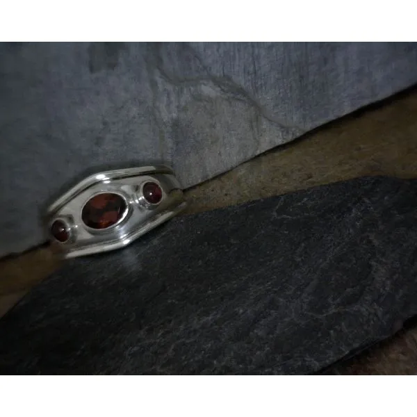 Sterling Silver GARNET ring Vulcan's Forge LLC KANSAS CITY, MO