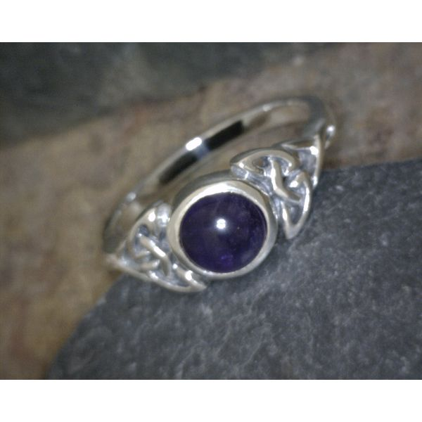 Sterling Silver Triparte Amethyst Ring Vulcan's Forge LLC Kansas City, MO