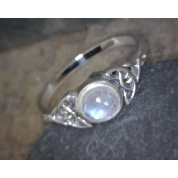 Sterling Silver Triparte Moonstone Ring Vulcan's Forge LLC KANSAS CITY, MO