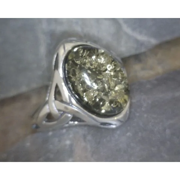 Sterling Silver Amber Ring Vulcan's Forge LLC KANSAS CITY, MO