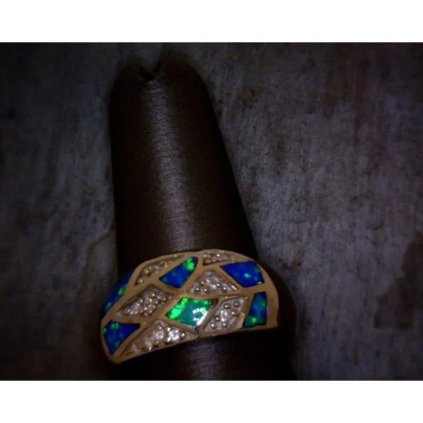 Sterling Silver Opal Band Vulcan's Forge LLC KANSAS CITY, MO
