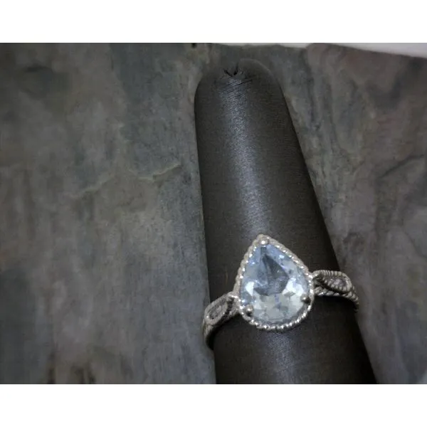 Blue Topaz Twist Ring Vulcan's Forge LLC KANSAS CITY, MO