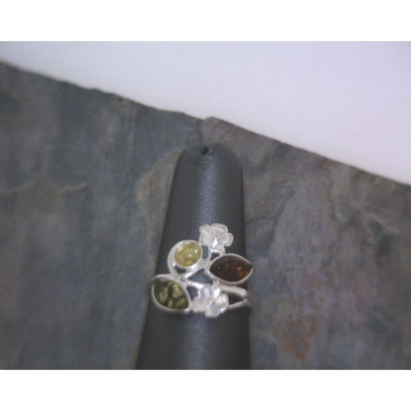 Sterling Silver Amber Ring Vulcan's Forge LLC KANSAS CITY, MO