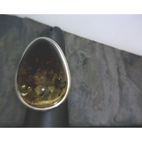 Sterling Silver Amber Ring Vulcan's Forge LLC KANSAS CITY, MO