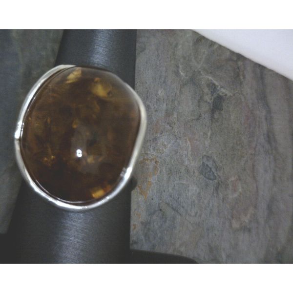 Sterling Silver Amber Ring Vulcan's Forge LLC KANSAS CITY, MO