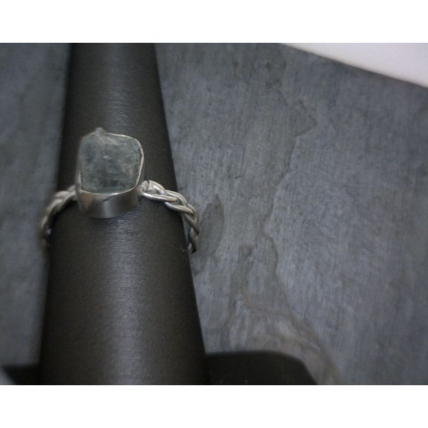 Sterling Silver Raw Aqua Ring Vulcan's Forge LLC KANSAS CITY, MO