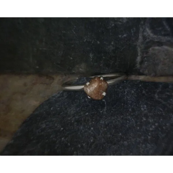Sterling Raw Organic Sunstone Ring Vulcan's Forge LLC Kansas City, MO