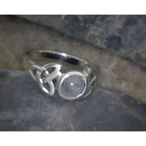 Sterling Moonstone Celtic Ring Vulcan's Forge LLC KANSAS CITY, MO