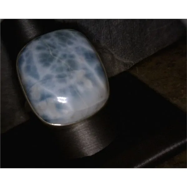 Sterling Larimar Ring Vulcan's Forge LLC Kansas City, MO