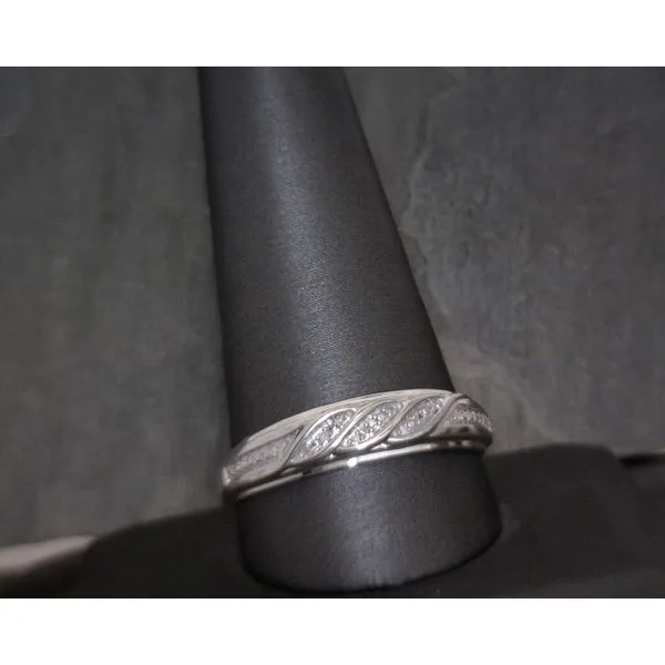 SS 0.11 Diamond Accents Band Ring Vulcan's Forge LLC KANSAS CITY, MO