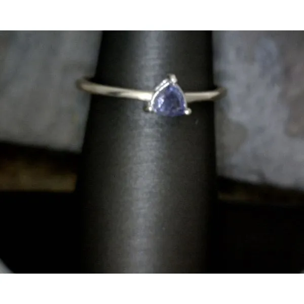 Silver Ring Trillion Tanzanite Size 8 Vulcan's Forge LLC Kansas City, MO