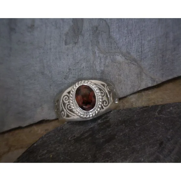 Sterling Silver GARNET Ring Vulcan's Forge LLC KANSAS CITY, MO