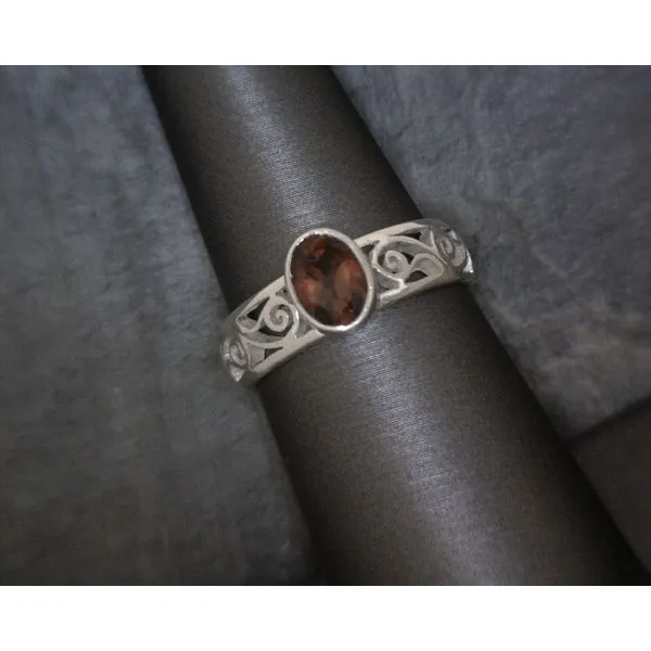 Sterling Silver Garnet Ring Vulcan's Forge LLC Kansas City, MO