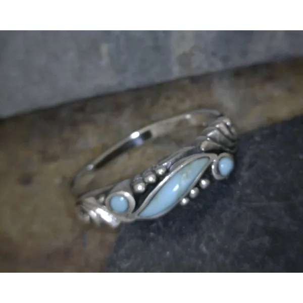 Sterling Silver Turquoise Ring Vulcan's Forge LLC Kansas City, MO