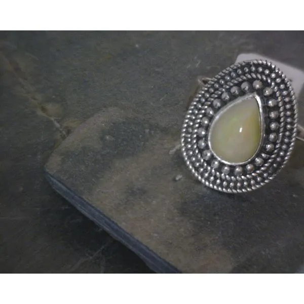 SS Opal Pear Ring Vulcan's Forge LLC KANSAS CITY, MO