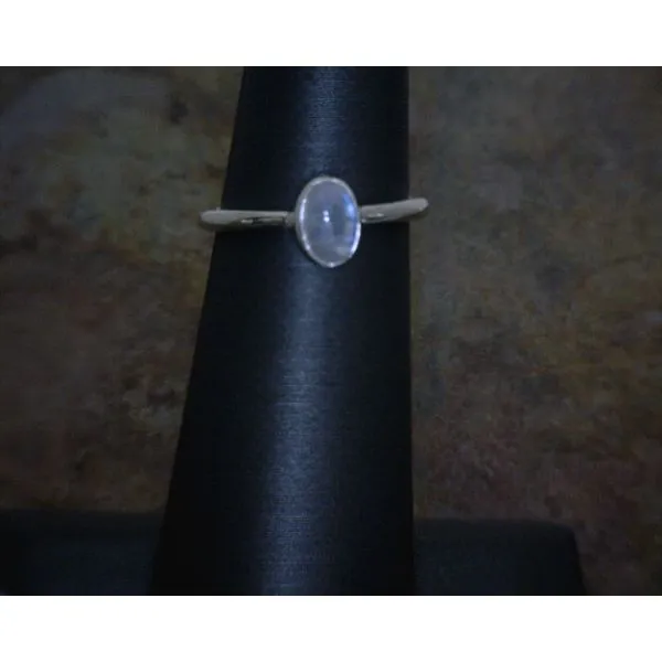 SSterling Small Oval Moonstone Size 6 Vulcan's Forge LLC Kansas City, MO