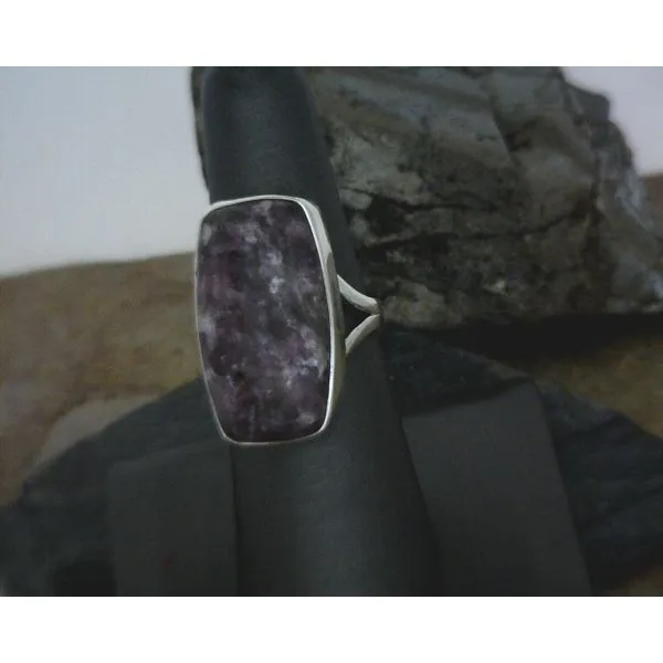 Sterling Lepidolite Ring Size 7.5 Vulcan's Forge LLC KANSAS CITY, MO