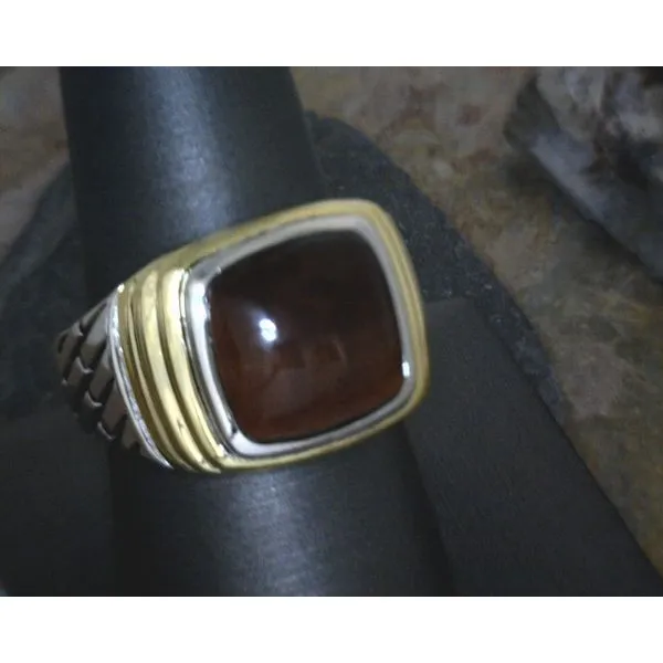 Sterling Esquire Tigers Eye Ring Size 9.25 Vulcan's Forge LLC Kansas City, MO