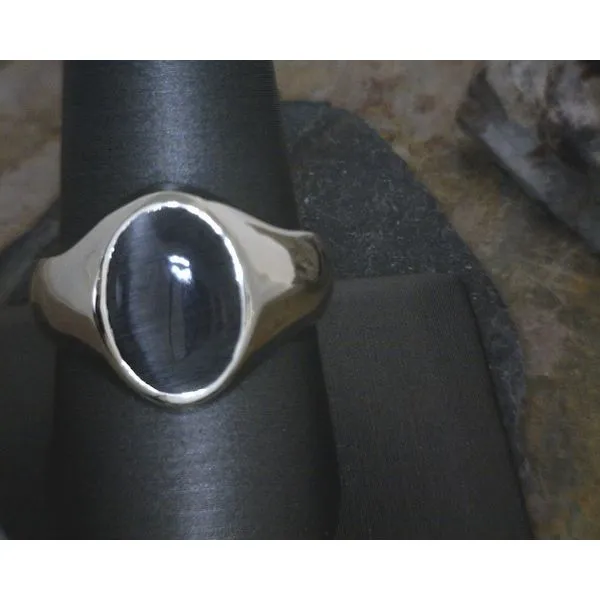Sterling Signet Ring with Tigers Eye Ring Size 10 Vulcan's Forge LLC Kansas City, MO
