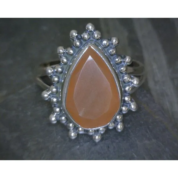 SS Pear Carnelian Vintage Ring  Sz 5 Vulcan's Forge LLC KANSAS CITY, MO