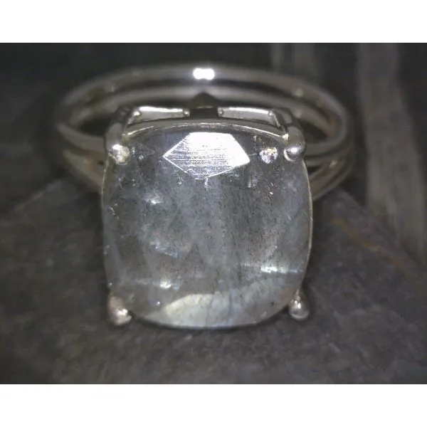 SS Cushion Cut Labradorite Ring Sz8 Vulcan's Forge LLC Kansas City, MO