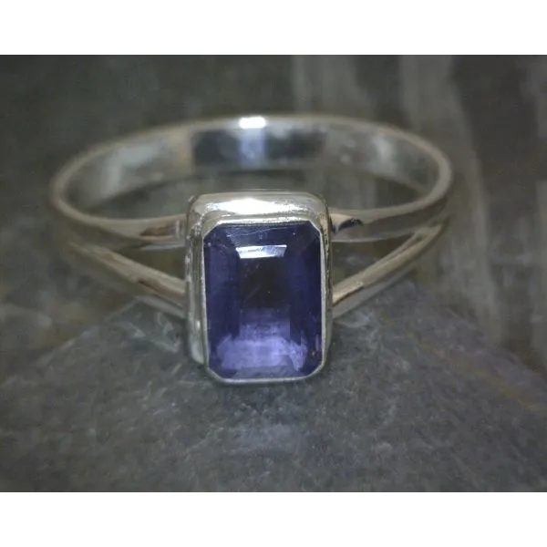 SS Emerald Cut Iolite R Sz8 Vulcan's Forge LLC KANSAS CITY, MO