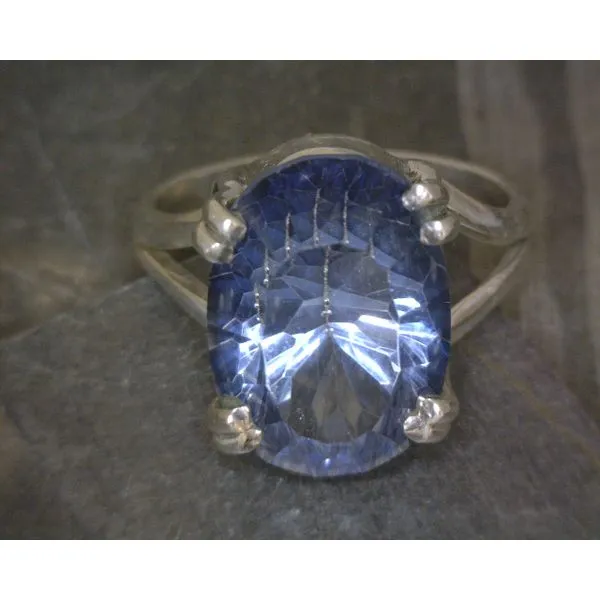 SS Faceted Blue Mystic Topaz Ring Sz6 Vulcan's Forge LLC KANSAS CITY, MO