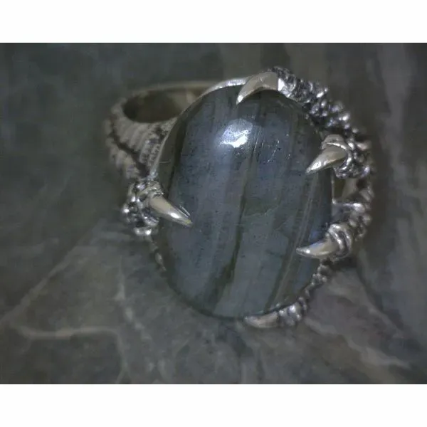 SS Labradorite Claw Ring Vulcan's Forge LLC Kansas City, MO