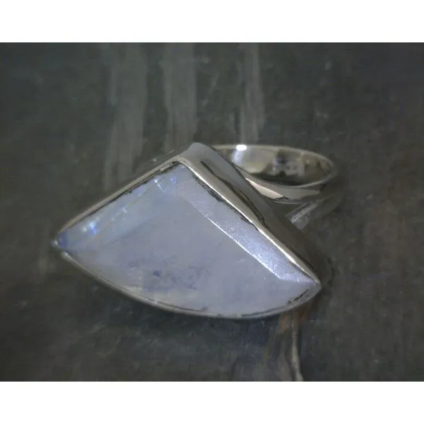 SS Bz Faceted Moonstone W Split Band Vulcan's Forge LLC KANSAS CITY, MO