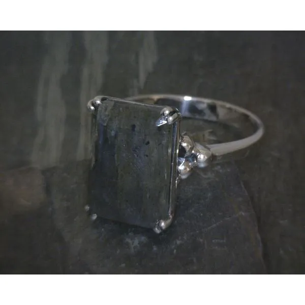 SS Rectangular Solitaire Labradorite Vulcan's Forge LLC KANSAS CITY, MO