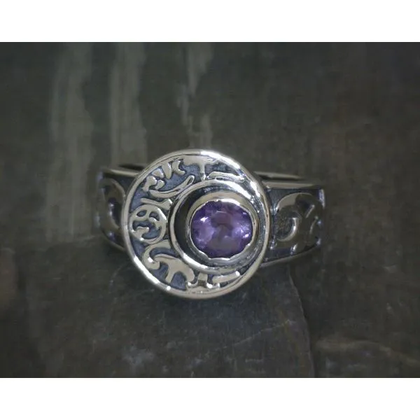 SS Amethyst W Crescent Moon & Scroll Work Vulcan's Forge LLC KANSAS CITY, MO
